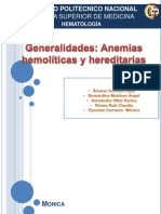 Anemias Hemoliticas Generalidades