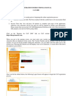 Registration Instructions & Manual CAT 2009: Page 1 of 19