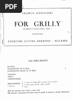 Donatoni - For Grilly (1960) NEW