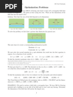 Section 4.5 Optimization Problems 2010 Kiryl Tsishchanka