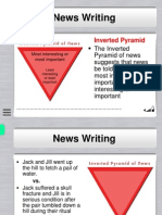 News Writing: Inverted Pyramid