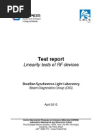 Test Report - Linearity Tests of RF Devices