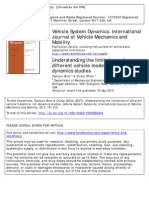 Understanding The Limitations of Different Vehicle Models For Roll Dynamics Studies