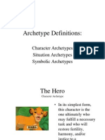 Archetypes Presentation Disney Re-Cap