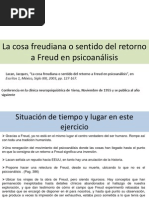 5 La Cosa Freudiana o Sentido Del Retorno A