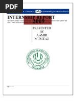 Internship Report On Bank Alfalah