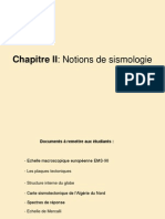 Chapitre 2 Notions de Sismologie