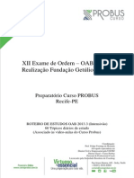 Plano de Estudos - 60 Dias Antes Da Oab PDF