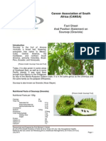 Fact Sheet Position Statement Soursop Graviola July 2013