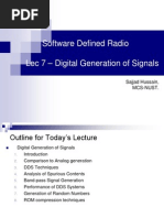 Software Defined Radio Lec 7 - Digital Generation of Signals