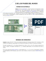Monedas de Los Paises Del Mundo