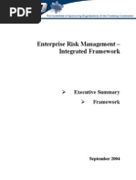 COSO Enterprise Risk Management - Integrated Framework