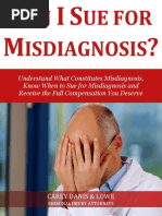 Can I Sue For Misdiagnosis?