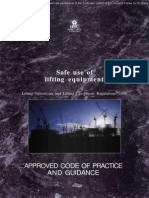 Safe Use of Lifting Equipment Lifting Operations and Lifting Equipment Regulations 1998