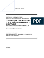 Anfetamina, Metanfetamina y Sus Análogos Con Anillo Sustituido