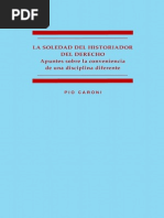 Libro - Pio Caroni - Soledad Del Historiador Del Derecho PDF