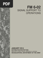 Signal Support To Operations: JANUARY 2014