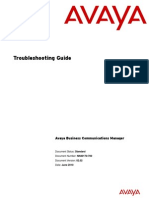 Avaya Troubleshooting Guide