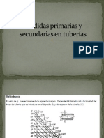 Perdidas Primarias y Secundarias en Tuberías