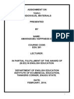 The Importance of Audiovisual Materials and Educational Technolog1