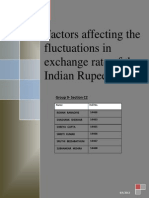 Factors Affecting The Fluctuations in Exchange Rate of The Indian Rupee Group 9 C2