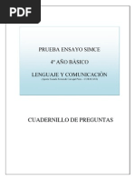 ENSAYO SIMCE El Asno Atrapado (Ochoa)