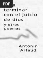 Antonin Artaud - para Terminar Con El Juicio de Dios