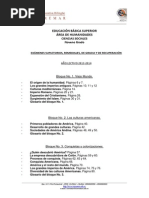 Ciencias Sociales, 9 Educación Básica Superior, Temario de Exámenes Supletorios, Remediales, de Gracia y Recuperación.