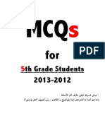 MCQs For 5th Grade Students Mehysen