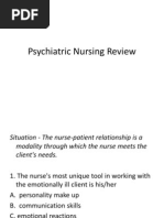 Psychiatric Nursing Review