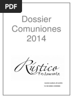 Dossier Comuniones Rustico