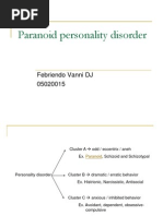 Paranoid Personality Disorder