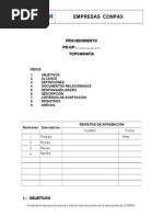 Procedimiento Topografía