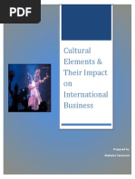 Cultural Elements & Their Impcat On International Business