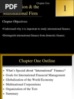 Globalization & The Multinational Firm: International Financial Management