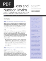 Weight-Loss and Nutrition Myths: How Much Do You Really Know?