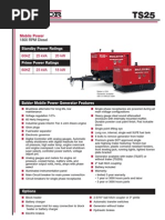 Mobile Power: 1800 RPM Diesel