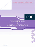 Technical Data & General Information: Charoong Thai Wire & Cable Public Company Limited