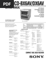 Service Manual: Hcd-Bx6Av/Dx6Av