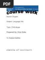 Branch: English Subject: Language Arts: To: Ketjana Kamberi