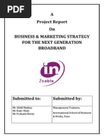 Project Report - Business & Marketing Strategy For Next Generation Broadband