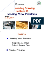 Engineering Drawing: Missing View Problems