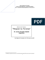 Psiquiatria Forense para Tucuman DR Cabello