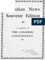 Canadian News Souvenir Edition - The Canadian Contingent 1914