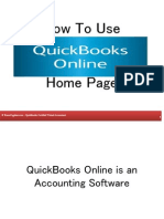 How To Use QuickBooks Online Home Page