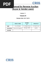 User Manual For IREPS Reverse Auction