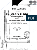 De Los Abusos y Victimas Del Credito Americano - Juan Bautista Alberdi - Portalguarani
