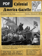 Social Studies Colonial Times Newspaper 2013-14