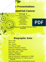 Case Presentation: Endometrial Cancer