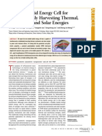 Flexible Hybrid Energy Cell For Simultaneously Harvesting Thermal, Mechanical, and Solar Energies